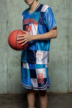 Load image into Gallery viewer, Patchwork Basketball Shorts